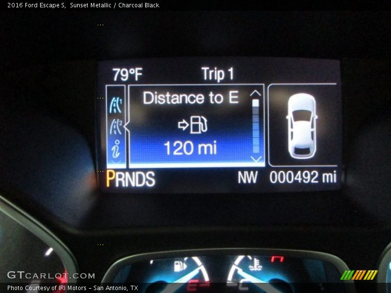 Sunset Metallic / Charcoal Black 2016 Ford Escape S
