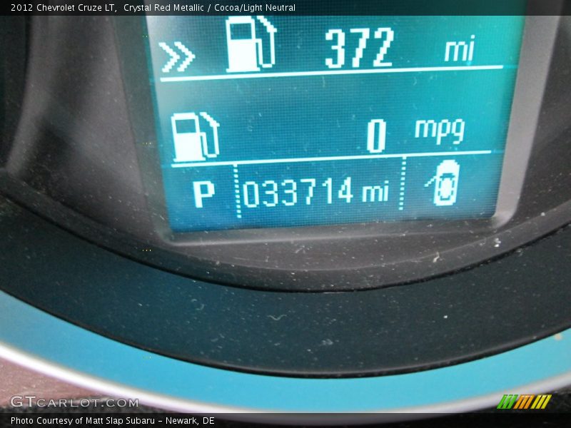Crystal Red Metallic / Cocoa/Light Neutral 2012 Chevrolet Cruze LT