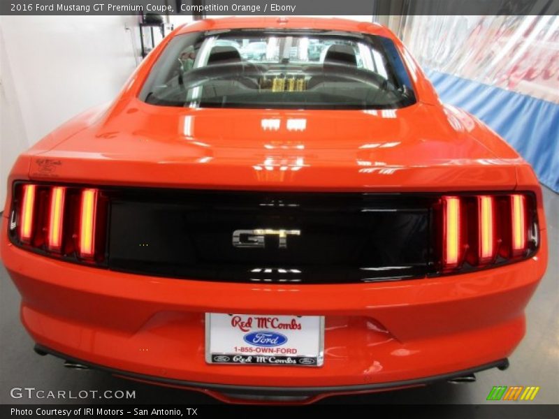 Competition Orange / Ebony 2016 Ford Mustang GT Premium Coupe