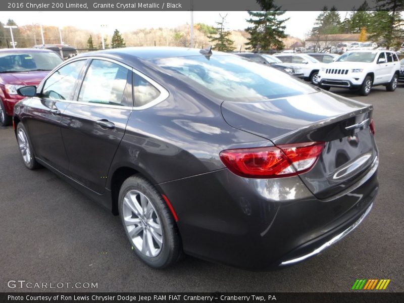 Granite Crystal Metallic / Black 2016 Chrysler 200 Limited