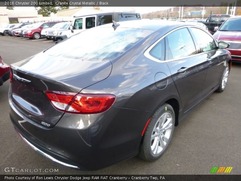 Granite Crystal Metallic / Black 2016 Chrysler 200 Limited