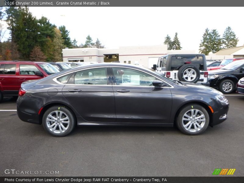 Granite Crystal Metallic / Black 2016 Chrysler 200 Limited