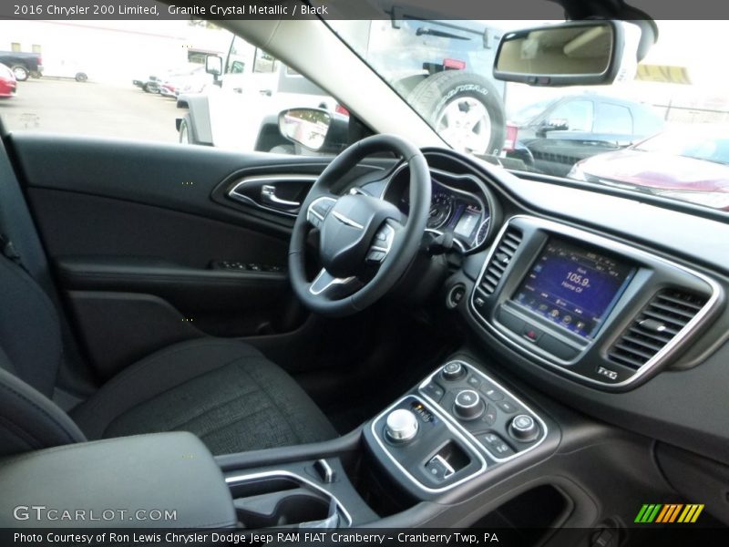 Granite Crystal Metallic / Black 2016 Chrysler 200 Limited