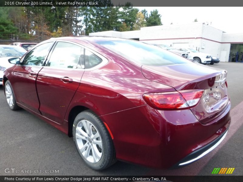 Velvet Red Pearl / Black 2016 Chrysler 200 Limited