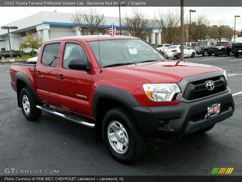 Barcelona Red Metallic / Graphite 2015 Toyota Tacoma PreRunner Double Cab