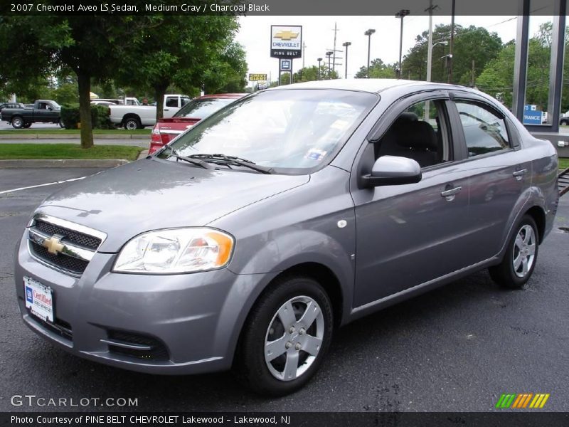 Medium Gray / Charcoal Black 2007 Chevrolet Aveo LS Sedan