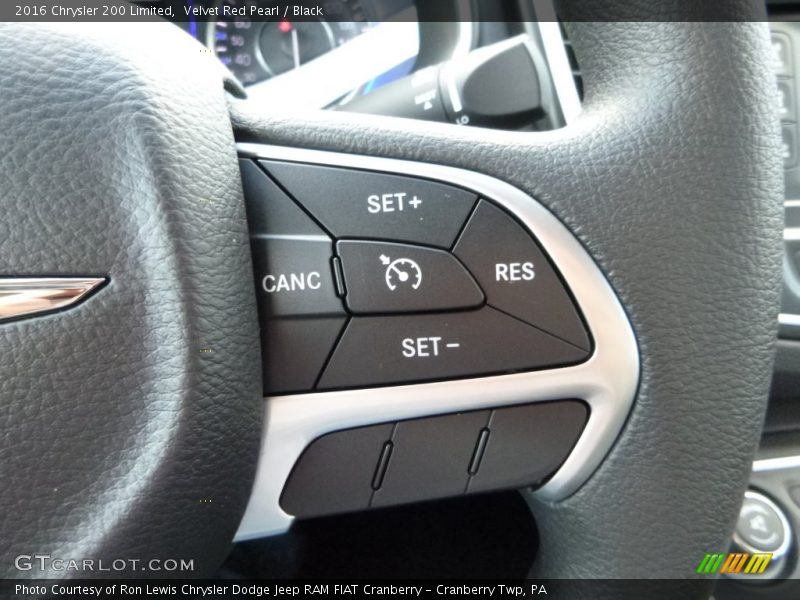 Velvet Red Pearl / Black 2016 Chrysler 200 Limited