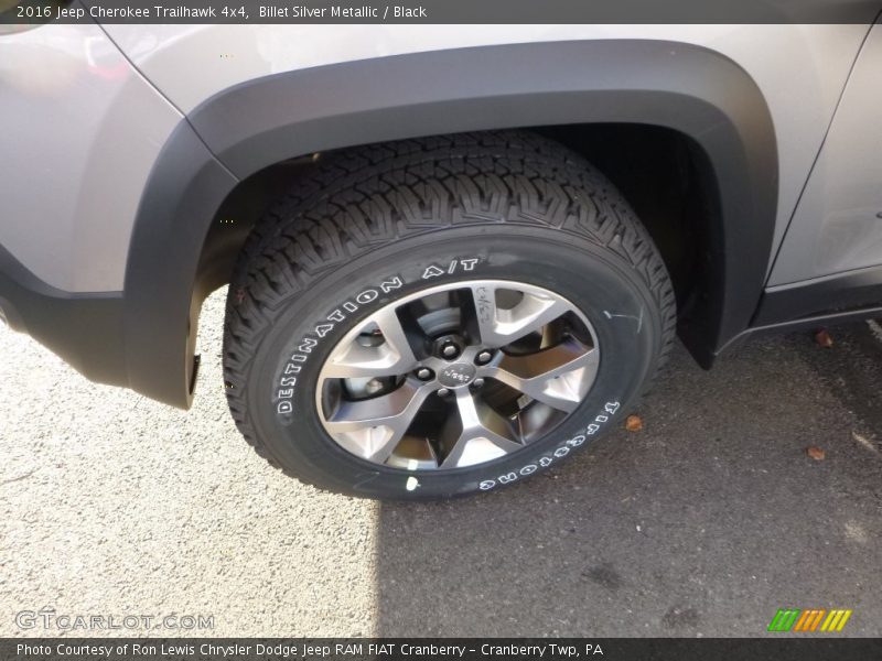 Billet Silver Metallic / Black 2016 Jeep Cherokee Trailhawk 4x4