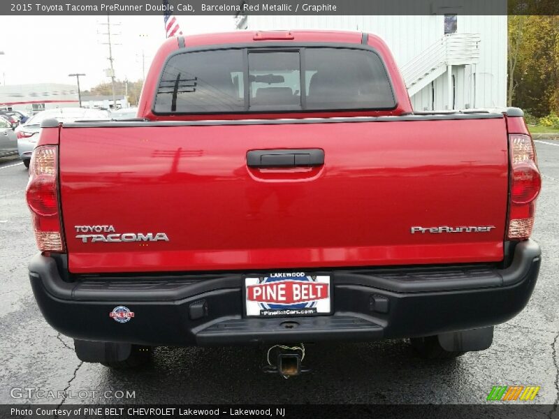 Barcelona Red Metallic / Graphite 2015 Toyota Tacoma PreRunner Double Cab