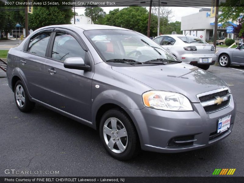 Medium Gray / Charcoal Black 2007 Chevrolet Aveo LS Sedan
