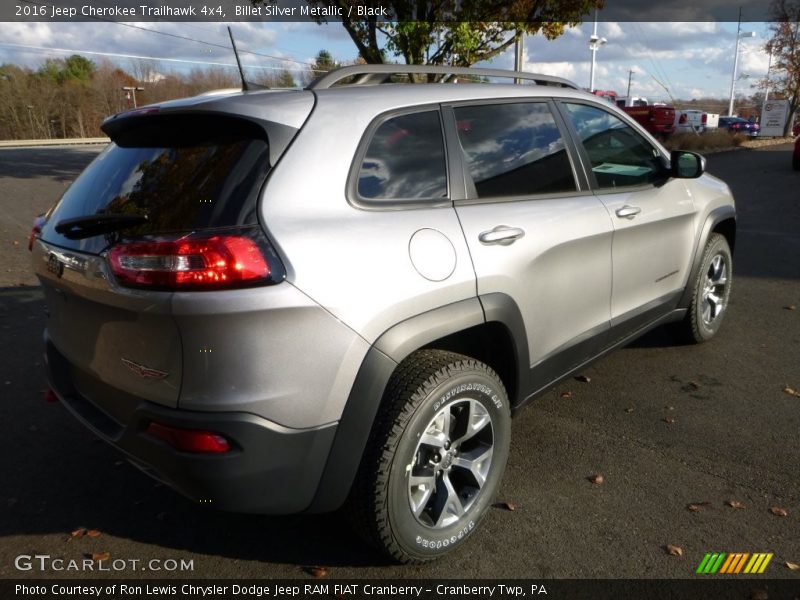Billet Silver Metallic / Black 2016 Jeep Cherokee Trailhawk 4x4