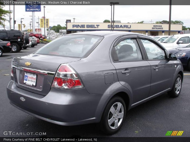 Medium Gray / Charcoal Black 2007 Chevrolet Aveo LS Sedan