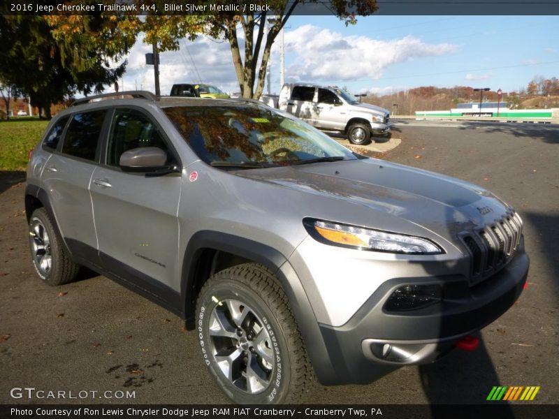 Billet Silver Metallic / Black 2016 Jeep Cherokee Trailhawk 4x4