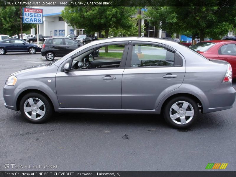 Medium Gray / Charcoal Black 2007 Chevrolet Aveo LS Sedan