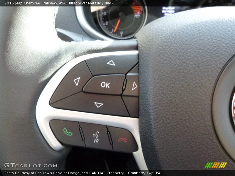 Billet Silver Metallic / Black 2016 Jeep Cherokee Trailhawk 4x4