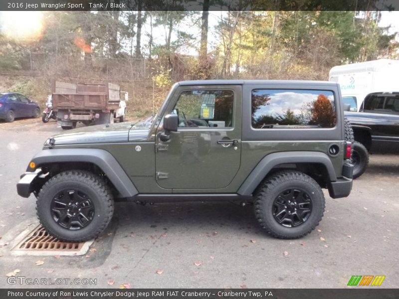 Tank / Black 2016 Jeep Wrangler Sport