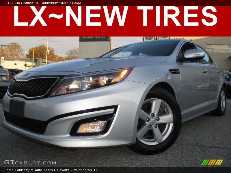 Aluminum Silver / Beige 2014 Kia Optima LX