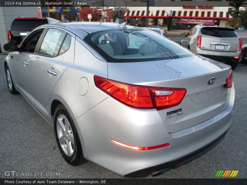 Aluminum Silver / Beige 2014 Kia Optima LX