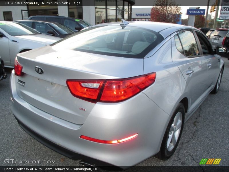 Aluminum Silver / Beige 2014 Kia Optima LX