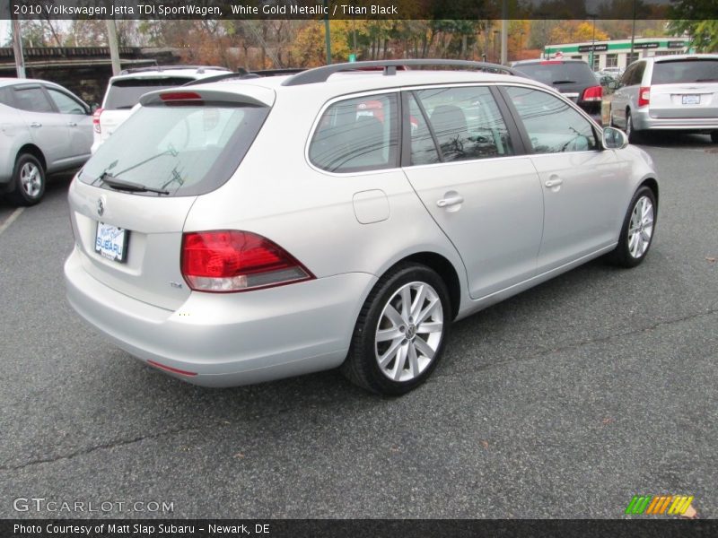 White Gold Metallic / Titan Black 2010 Volkswagen Jetta TDI SportWagen