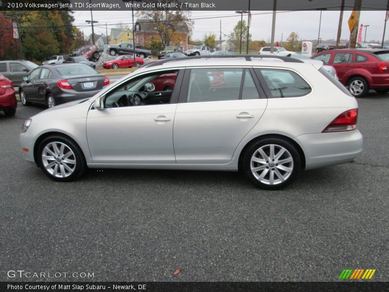 White Gold Metallic / Titan Black 2010 Volkswagen Jetta TDI SportWagen