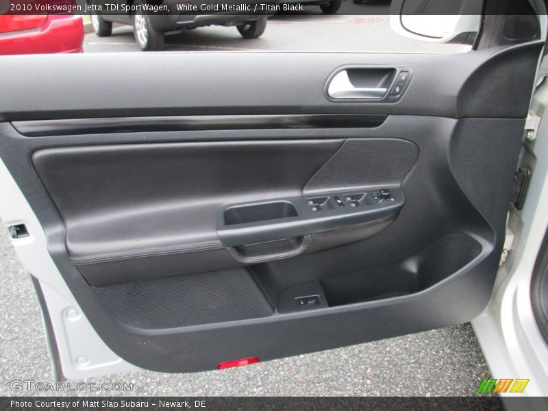White Gold Metallic / Titan Black 2010 Volkswagen Jetta TDI SportWagen