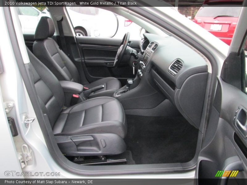 White Gold Metallic / Titan Black 2010 Volkswagen Jetta TDI SportWagen
