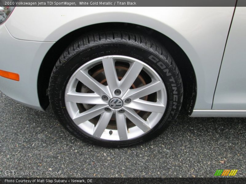 White Gold Metallic / Titan Black 2010 Volkswagen Jetta TDI SportWagen