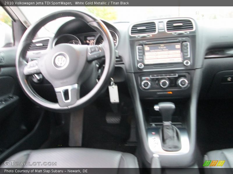 White Gold Metallic / Titan Black 2010 Volkswagen Jetta TDI SportWagen