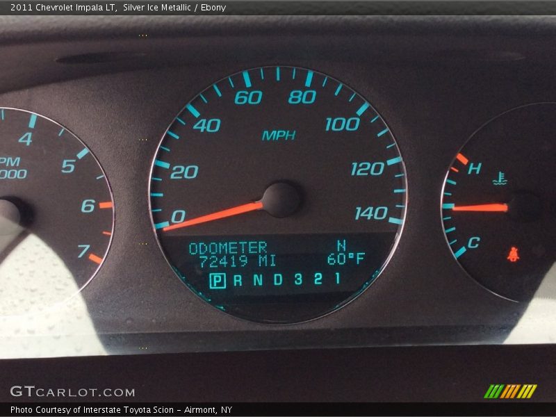 Silver Ice Metallic / Ebony 2011 Chevrolet Impala LT