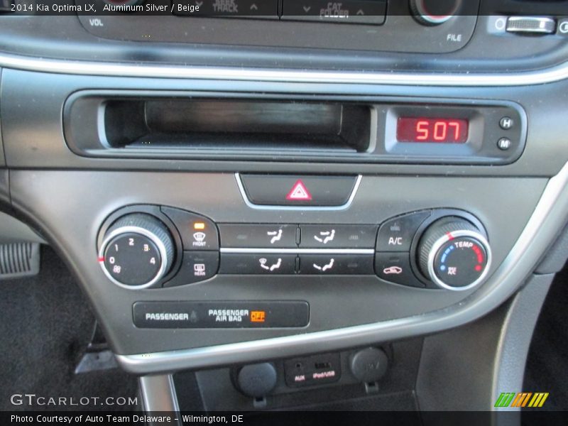 Aluminum Silver / Beige 2014 Kia Optima LX
