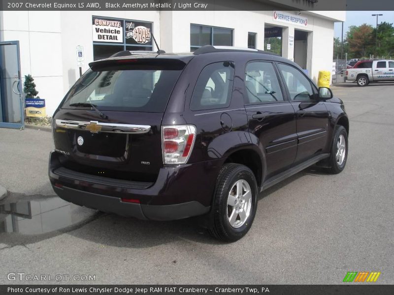 Black Amethyst Metallic / Light Gray 2007 Chevrolet Equinox LS AWD