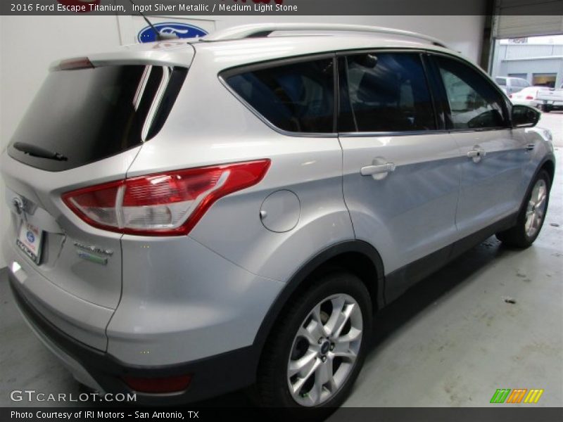 Ingot Silver Metallic / Medium Light Stone 2016 Ford Escape Titanium