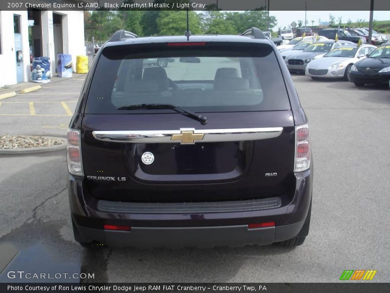 Black Amethyst Metallic / Light Gray 2007 Chevrolet Equinox LS AWD