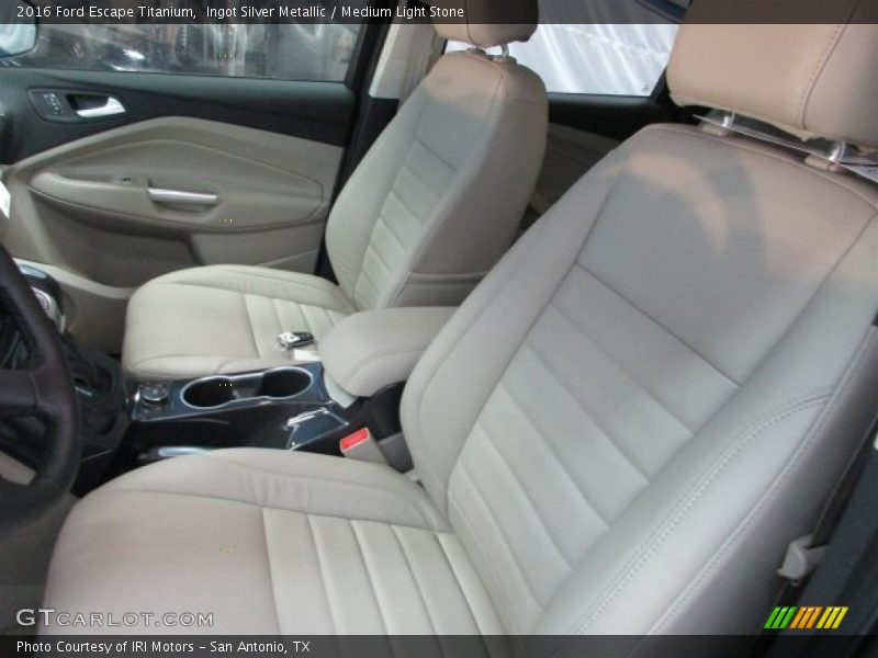 Ingot Silver Metallic / Medium Light Stone 2016 Ford Escape Titanium