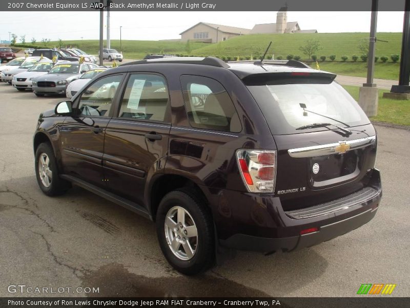 Black Amethyst Metallic / Light Gray 2007 Chevrolet Equinox LS AWD