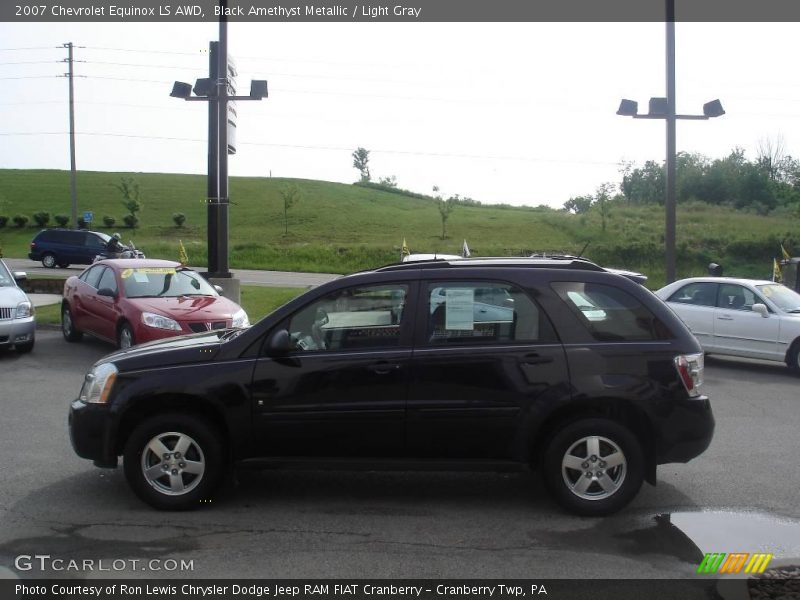 Black Amethyst Metallic / Light Gray 2007 Chevrolet Equinox LS AWD