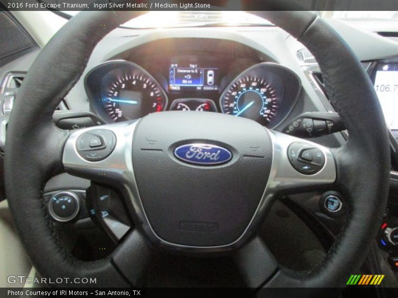 Ingot Silver Metallic / Medium Light Stone 2016 Ford Escape Titanium