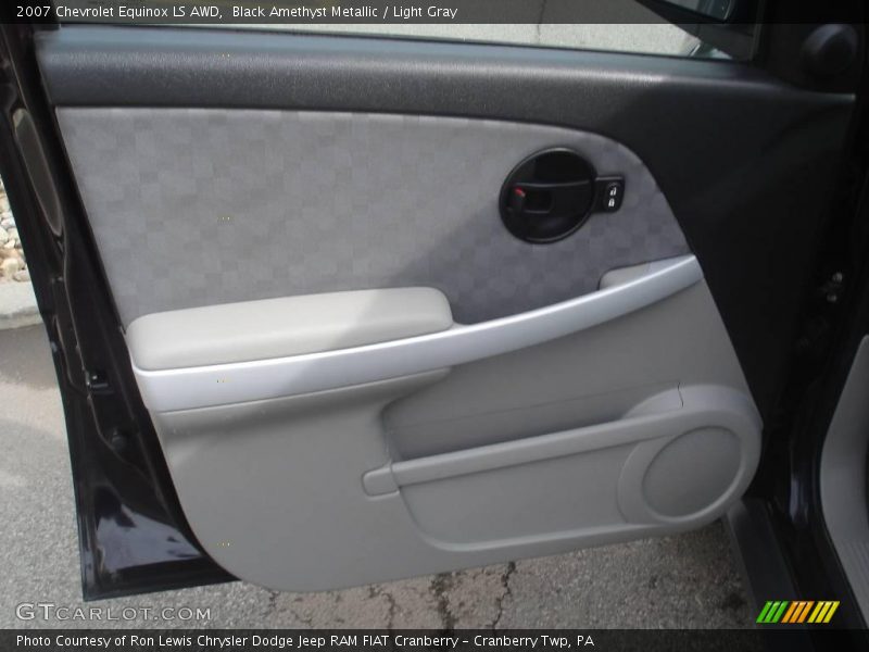Black Amethyst Metallic / Light Gray 2007 Chevrolet Equinox LS AWD