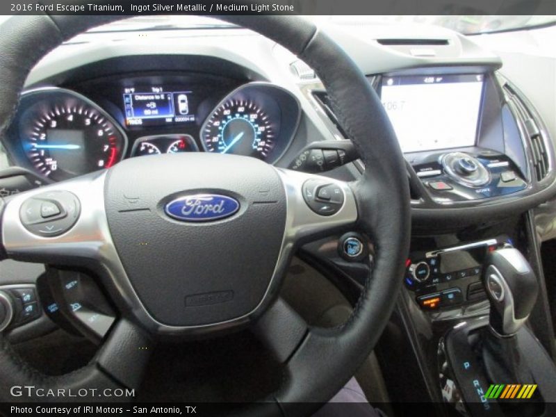 Ingot Silver Metallic / Medium Light Stone 2016 Ford Escape Titanium