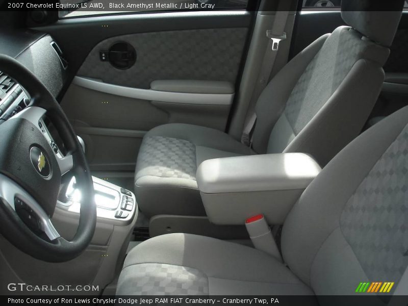 Black Amethyst Metallic / Light Gray 2007 Chevrolet Equinox LS AWD