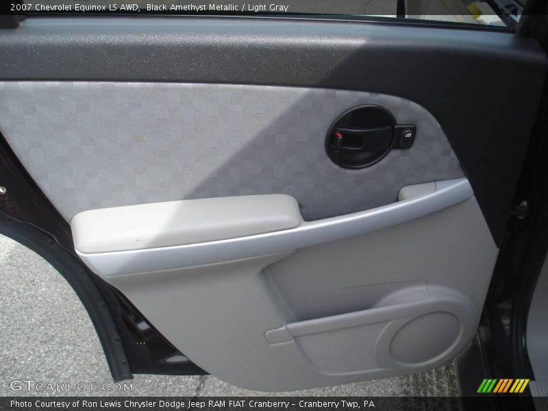 Black Amethyst Metallic / Light Gray 2007 Chevrolet Equinox LS AWD