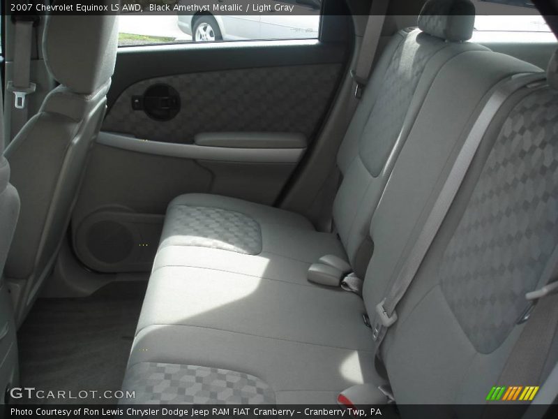 Black Amethyst Metallic / Light Gray 2007 Chevrolet Equinox LS AWD