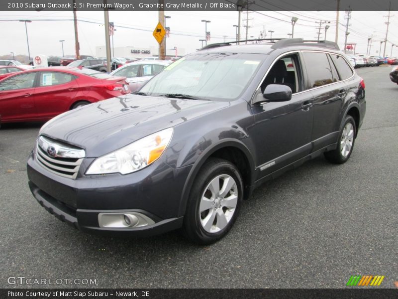 Graphite Gray Metallic / Off Black 2010 Subaru Outback 2.5i Premium Wagon