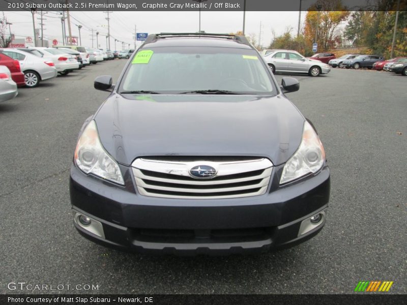 Graphite Gray Metallic / Off Black 2010 Subaru Outback 2.5i Premium Wagon