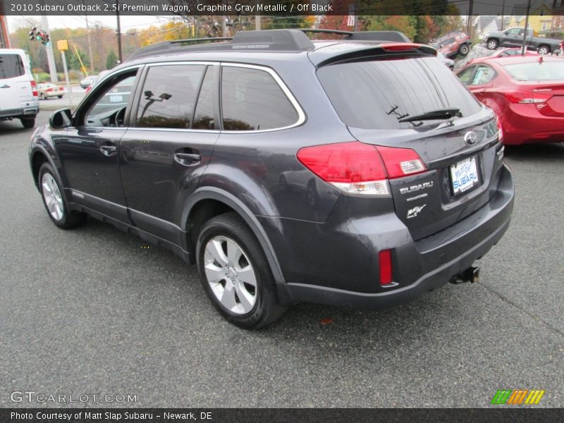 Graphite Gray Metallic / Off Black 2010 Subaru Outback 2.5i Premium Wagon
