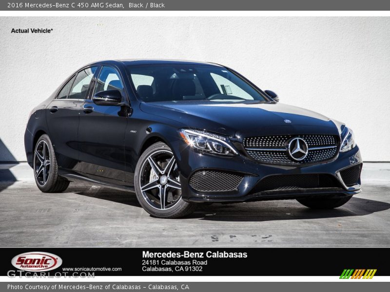 Black / Black 2016 Mercedes-Benz C 450 AMG Sedan
