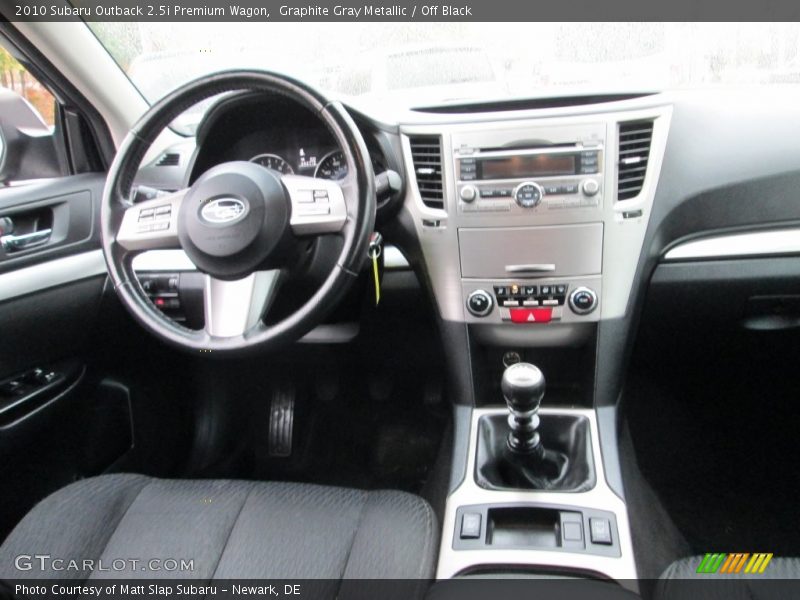 Graphite Gray Metallic / Off Black 2010 Subaru Outback 2.5i Premium Wagon