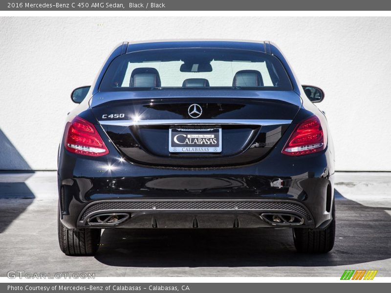 Black / Black 2016 Mercedes-Benz C 450 AMG Sedan