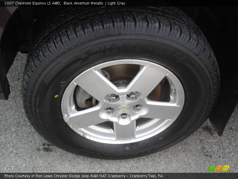Black Amethyst Metallic / Light Gray 2007 Chevrolet Equinox LS AWD